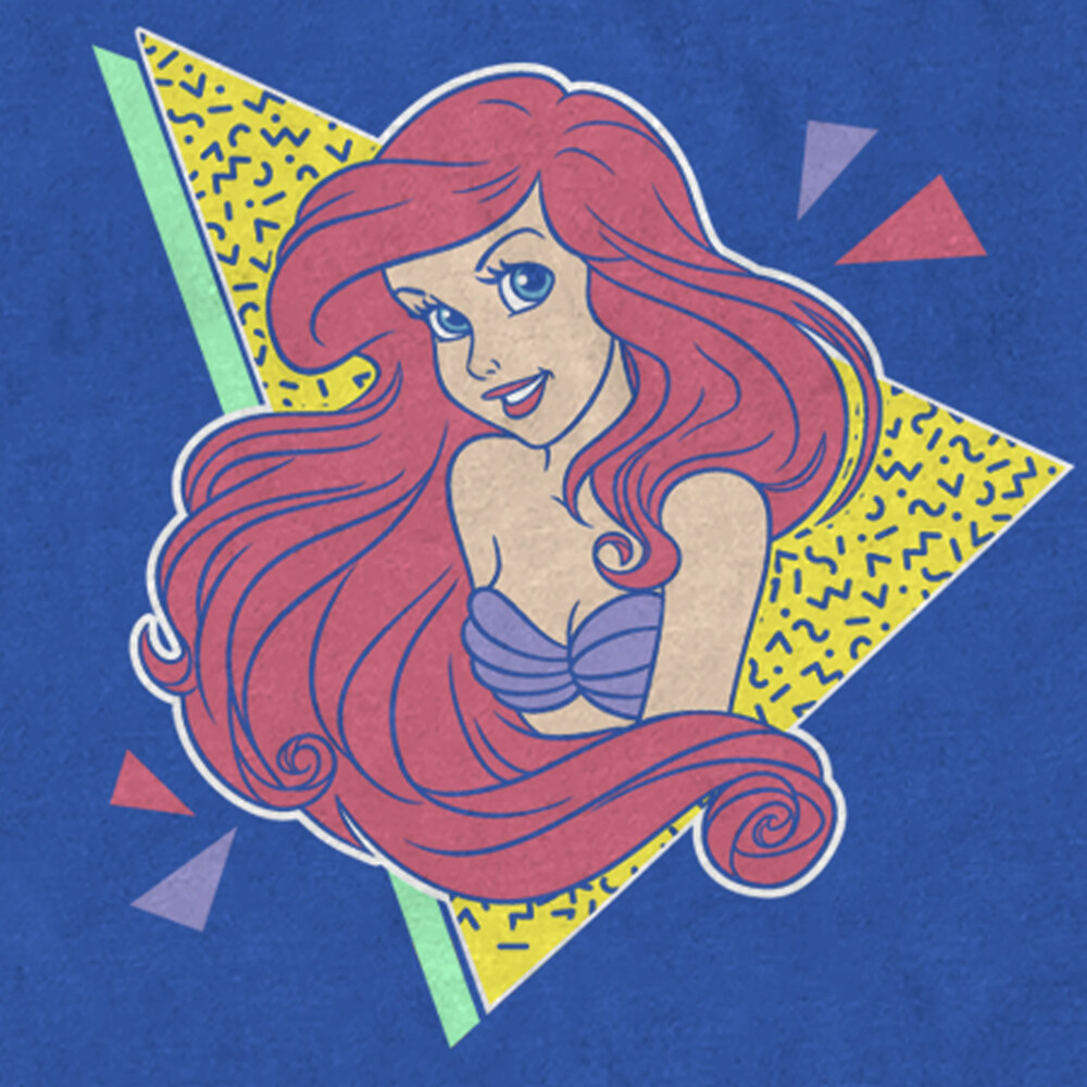 Men's The Little Mermaid Retro Ariel  Adult T-Shirt
