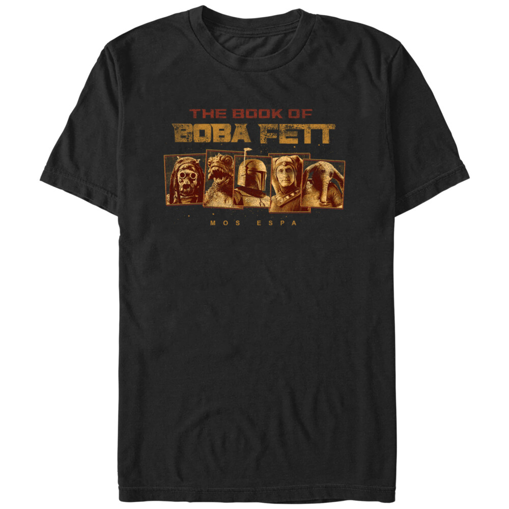 Men's Star Wars: The Book of Boba Fett Mos Espa Dangerous Locals  Adult T-Shirt
