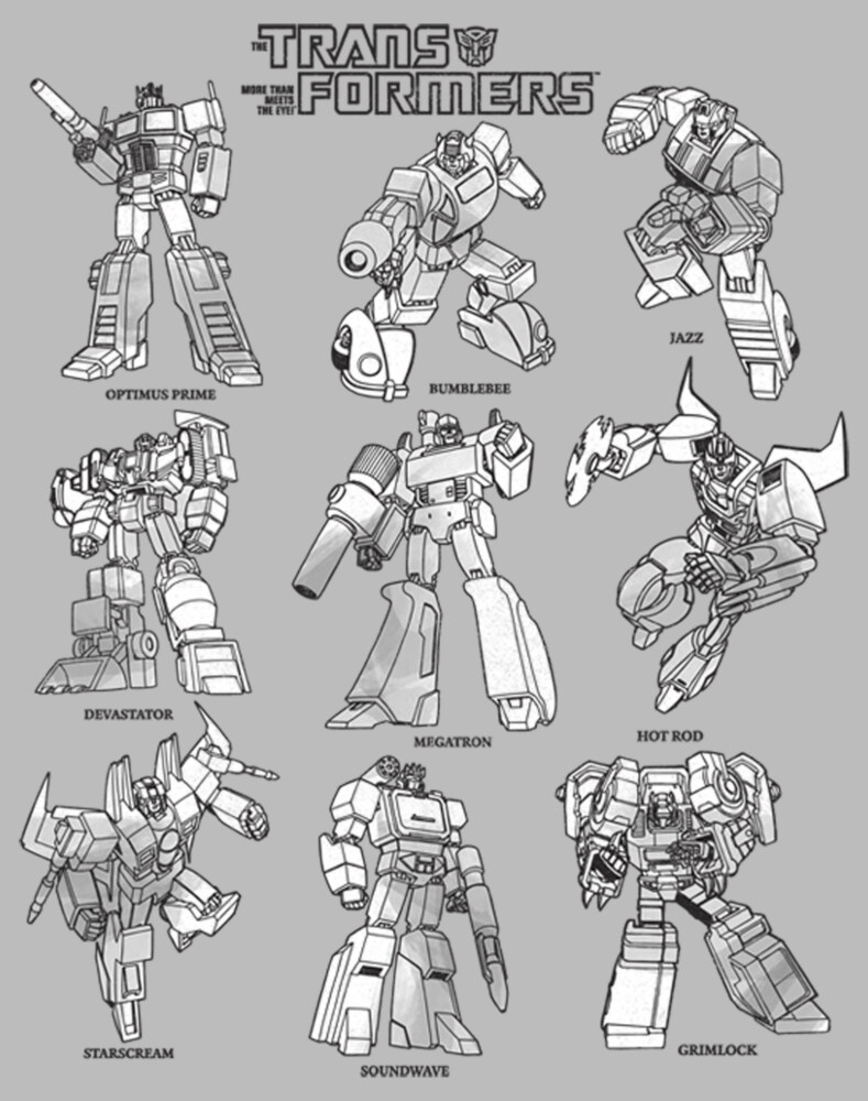 Men's Transformers Character Book  Adult T-Shirt