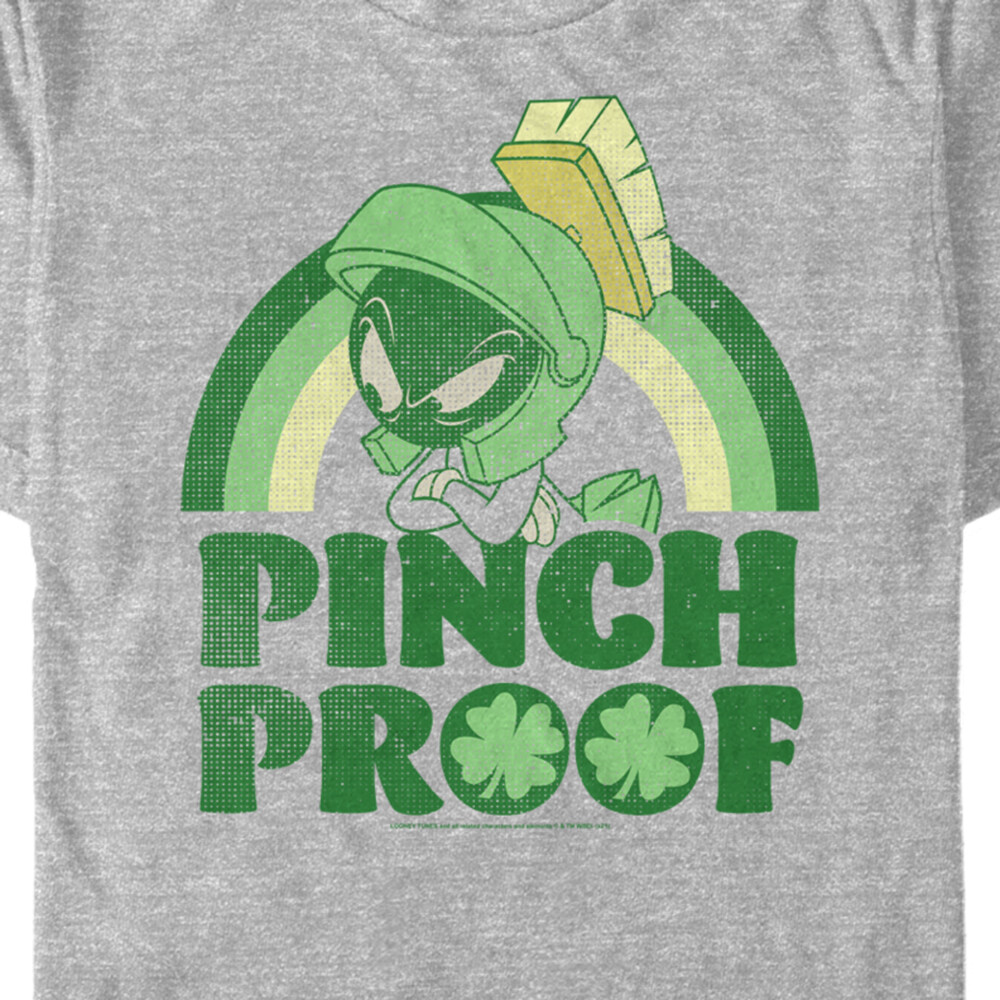 Men's Looney Tunes St. Patrick's Day Marvin the Martian Pinch Proof  Adult T-Shirt