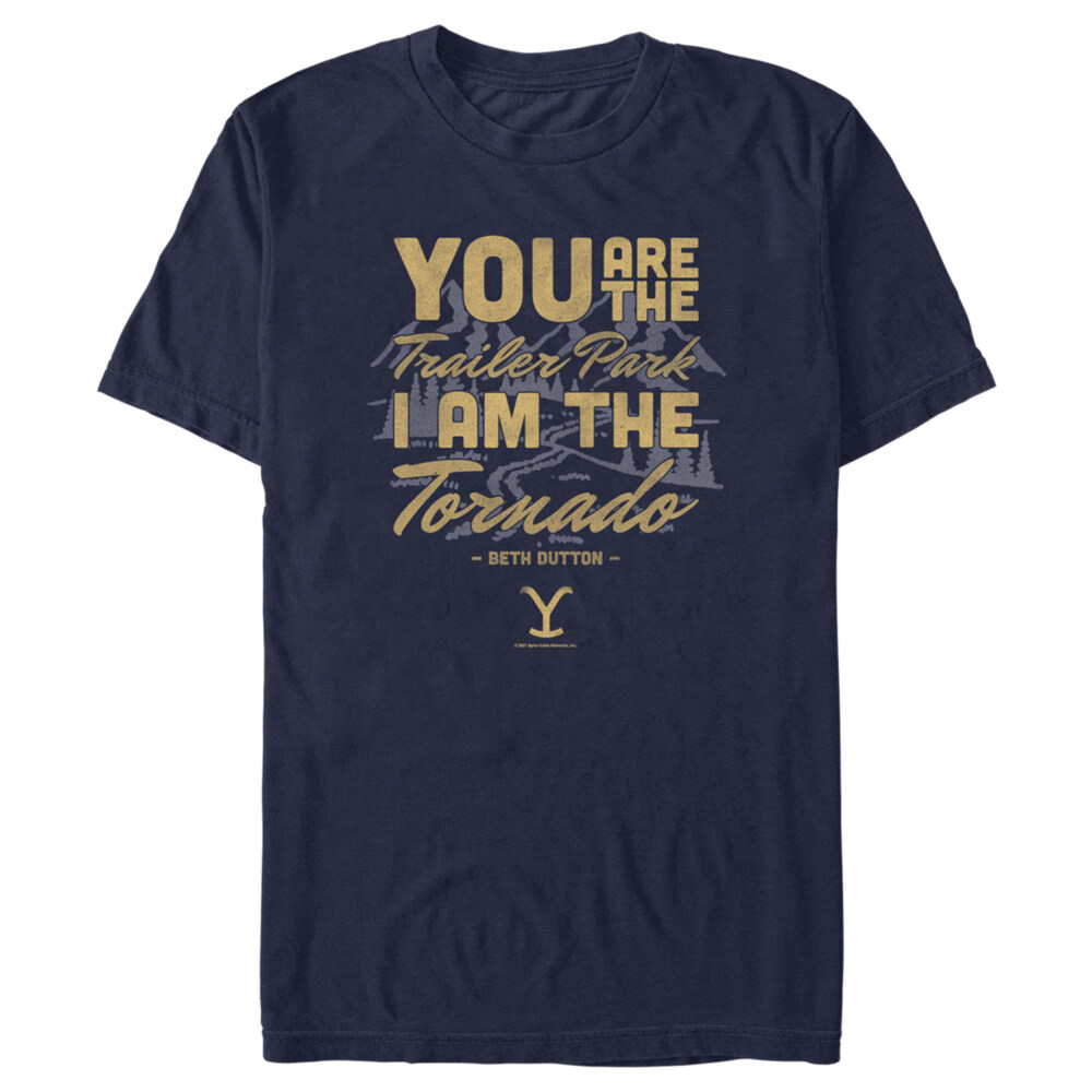 Men's Yellowstone Beth Dutton Trailer Park I Am The Tornado  Adult T-Shirt