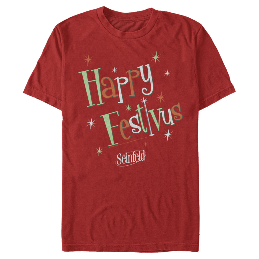 Men's Seinfeld Happy Festivus  Adult T-Shirt