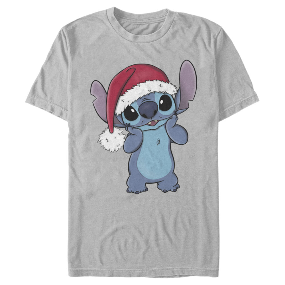 Men's Lilo & Stitch Santa Surprise  Adult T-Shirt
