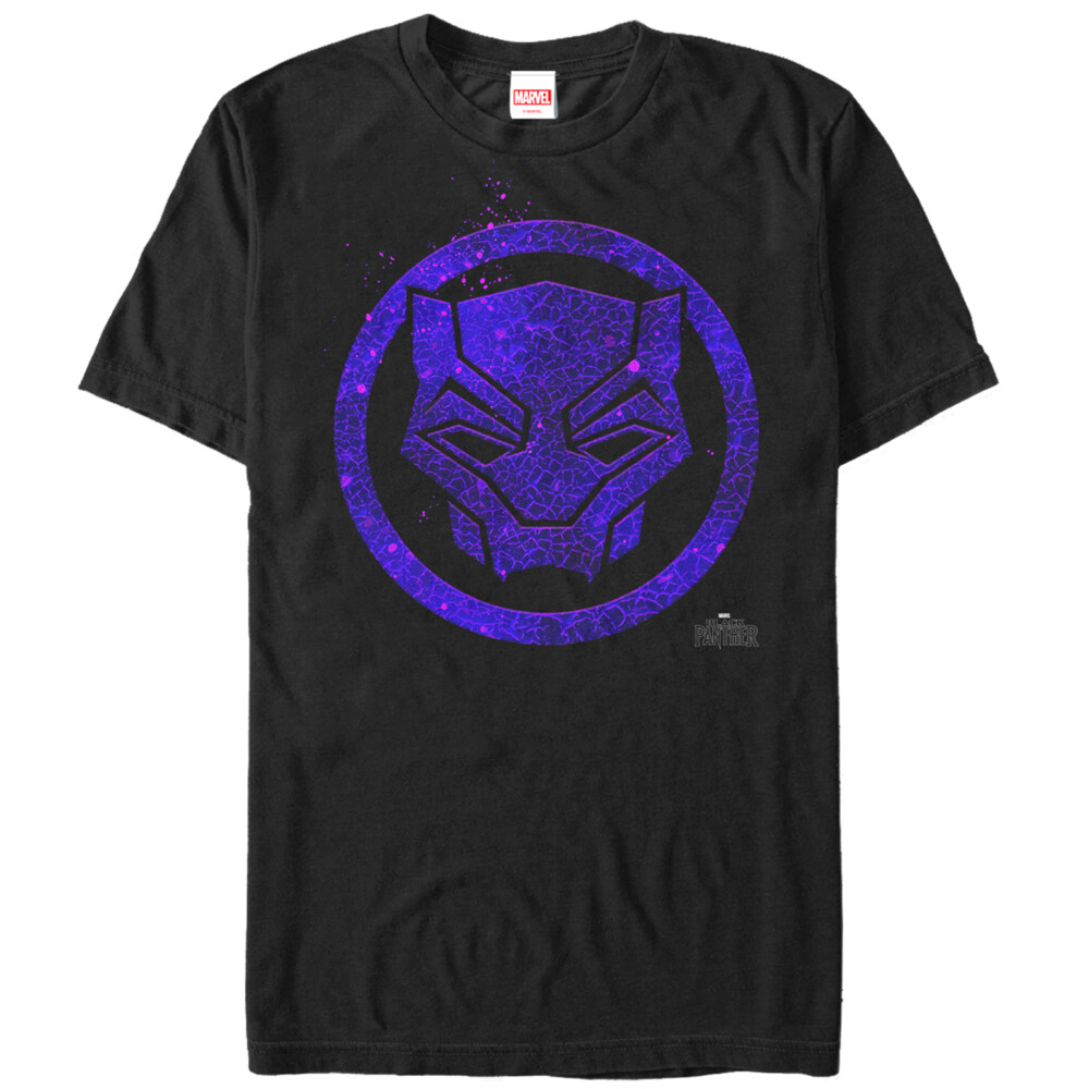 Men's Marvel Black Panther 2018 Ember Mask  Adult T-Shirt
