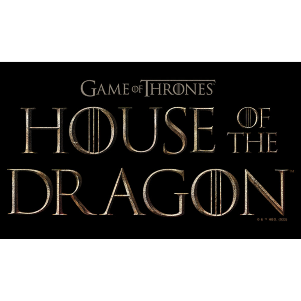 Men's Game of Thrones: House of the Dragon Bronze Series Logo  Adult T-Shirt