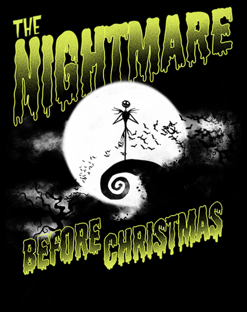 Men's The Nightmare Before Christmas Halloween Spooky Hill  Adult T-Shirt