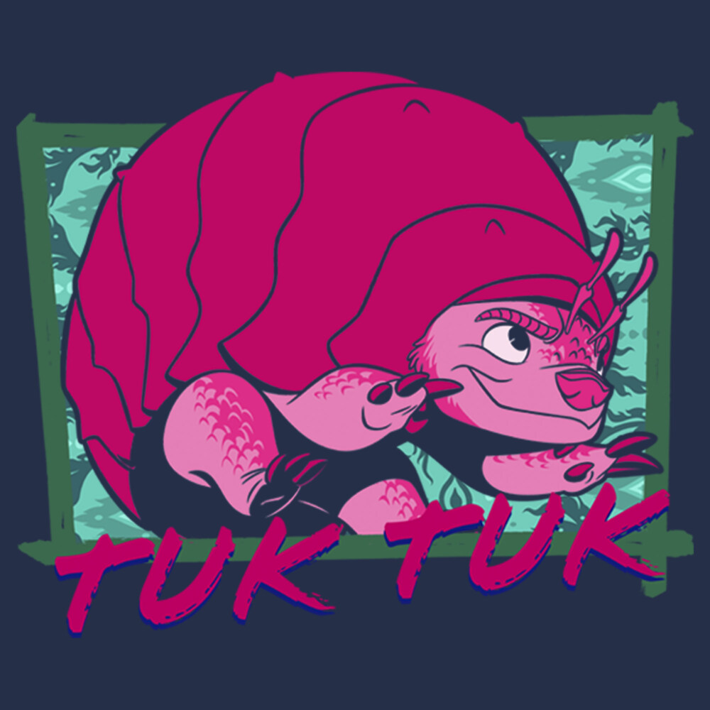 Men's Raya and the Last Dragon Tuk Tuk Portrait  Adult T-Shirt