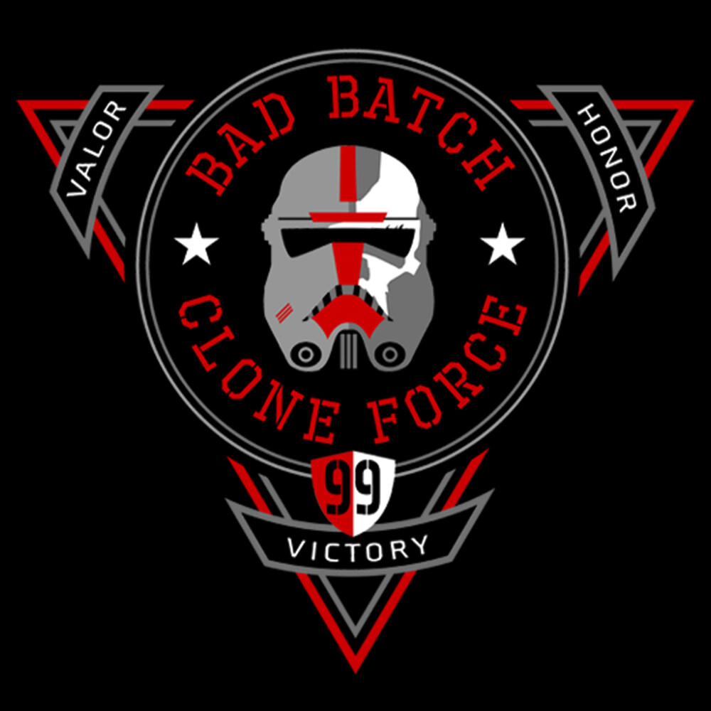 Men's Star Wars: The Bad Batch Badge  Adult T-Shirt