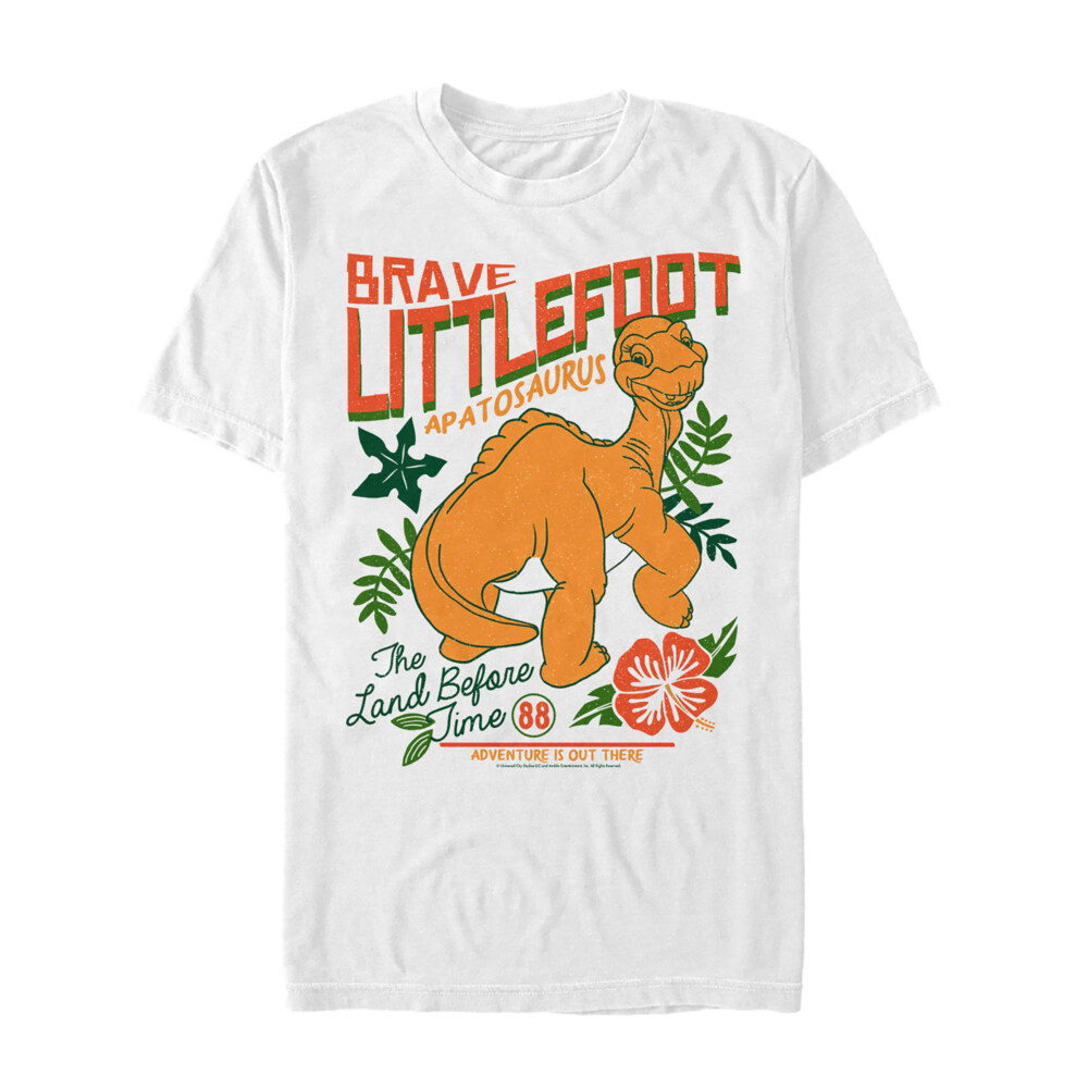 Men's The Land Before Time Tropical Littlefoot Poster  Adult T-Shirt