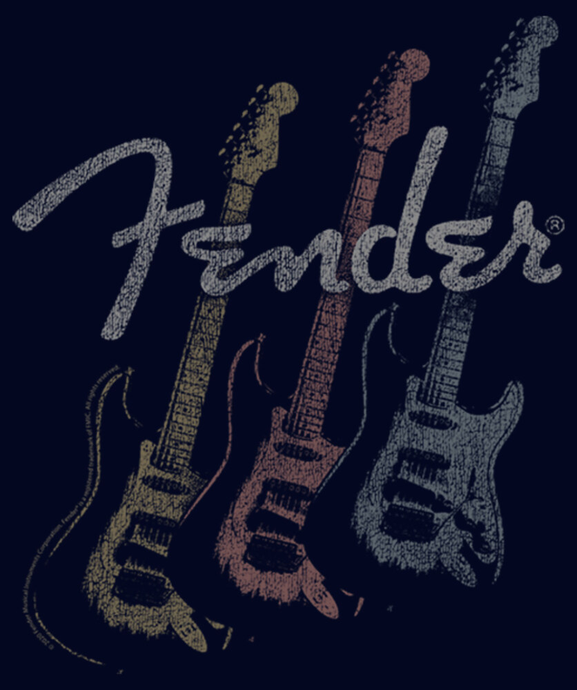 Men's Fender Triple Fret Logo  Adult T-Shirt