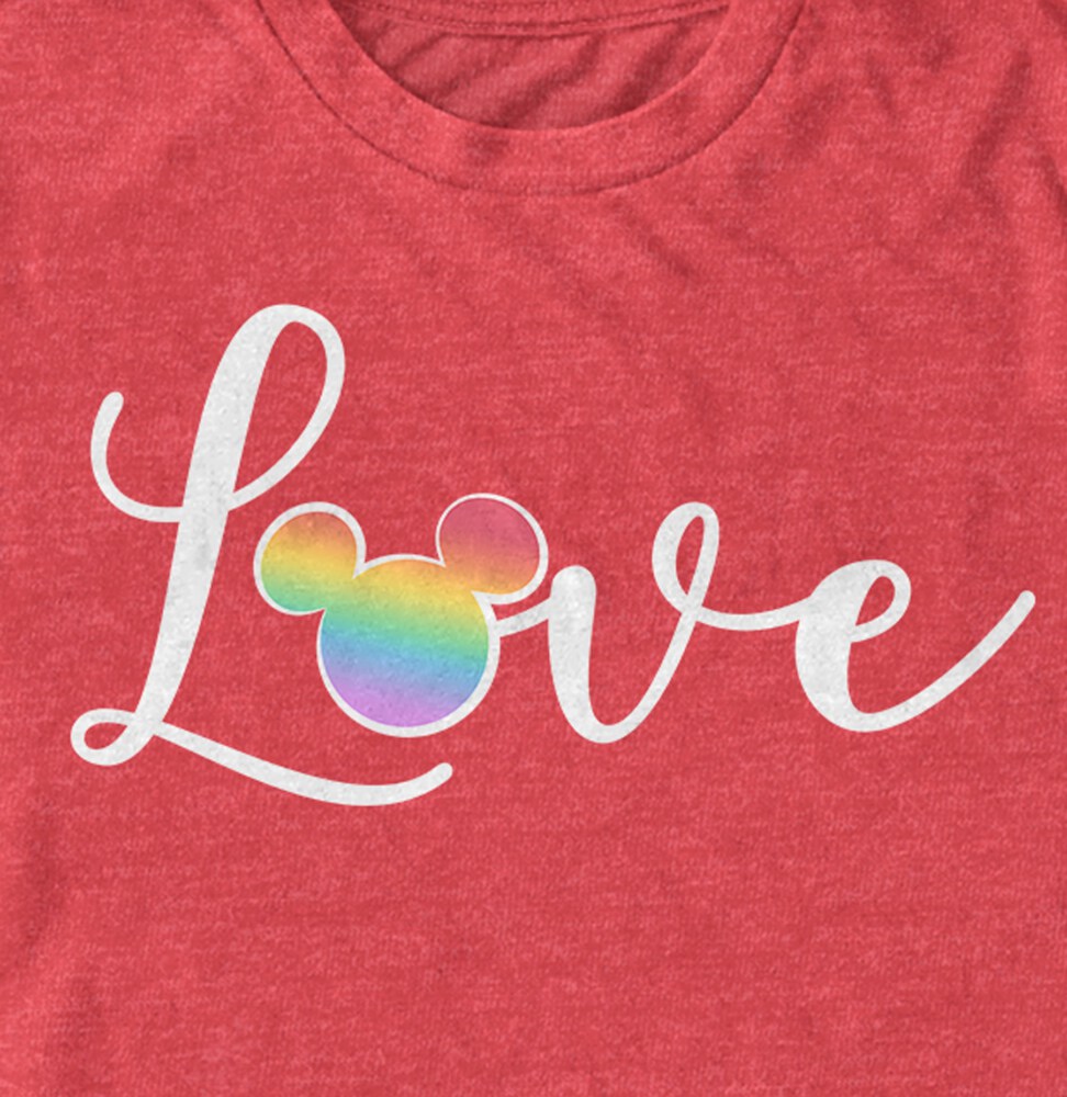 Men's Mickey & Friends Love and Disney  Adult T-Shirt