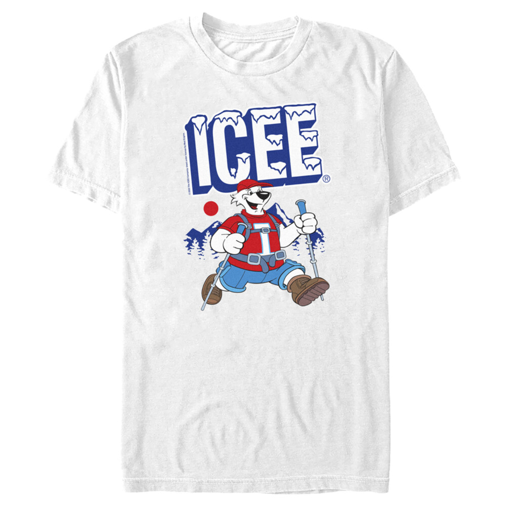 Men's ICEE Bear Happy Hiking  Adult T-Shirt