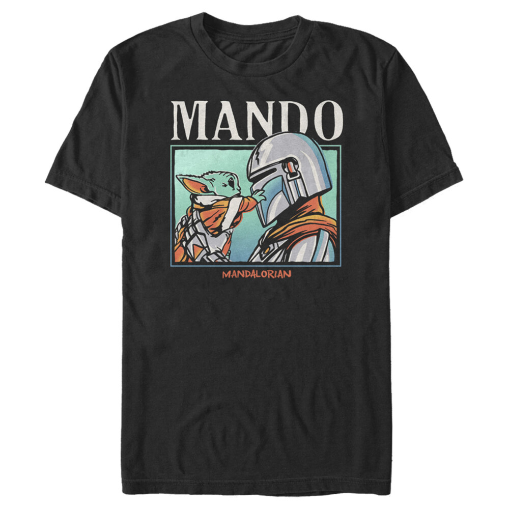Men's Star Wars: The Mandalorian Mando and the Child  Adult T-Shirt