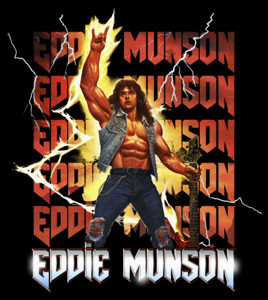 Men's Stranger Things Rockstar Eddie Munson  Adult T-Shirt