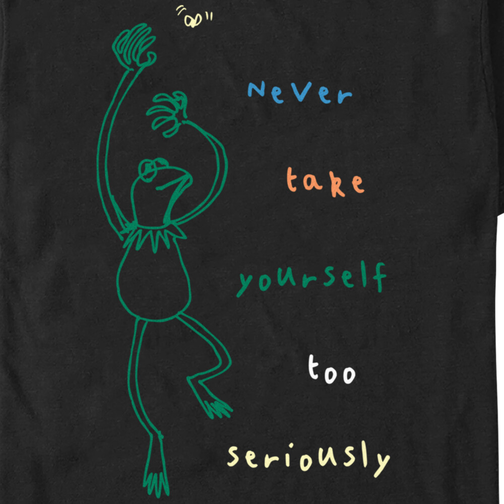 Men's The Muppets Kermit Serious Dance  Adult T-Shirt