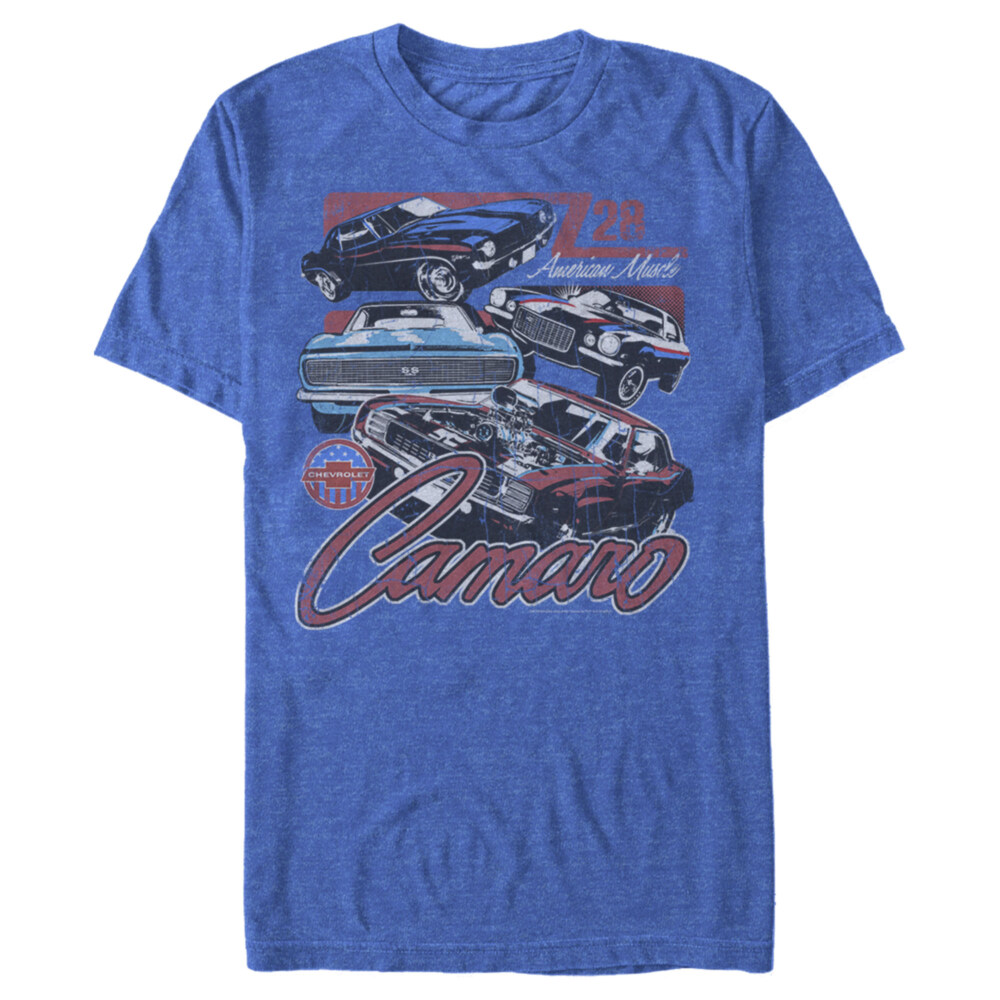 Men's General Motors Camaro Z28 American Muscle Defined Distressed  Adult T-Shirt