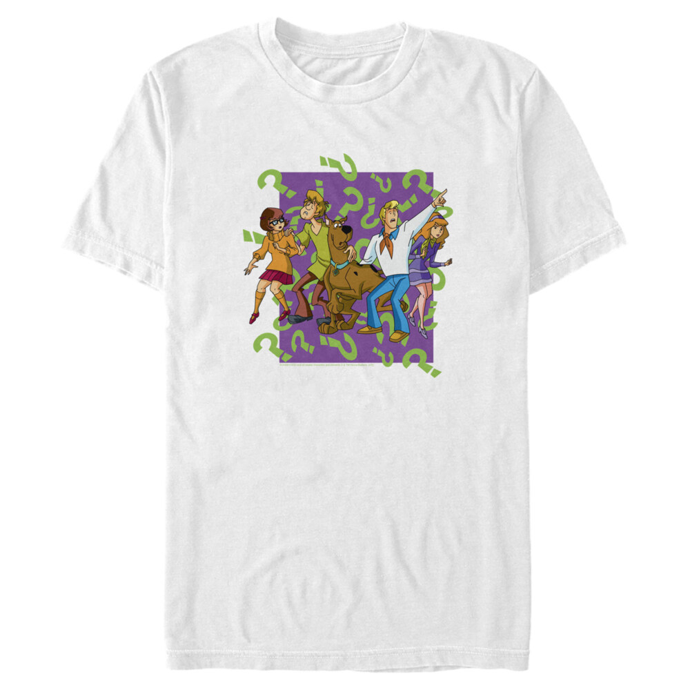 Men's Scooby Doo Character Question Marks  Adult T-Shirt