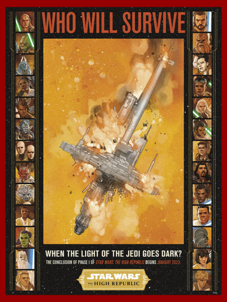 Men's Star Wars The High Republic The Disaster Poster  Adult T-Shirt