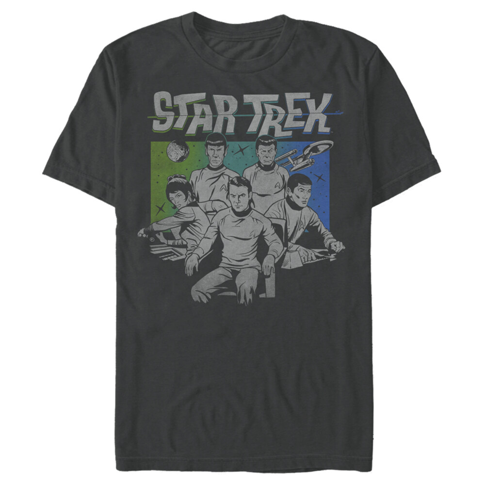 Men's Star Trek: The Animated Series Kirk and Crew  Adult T-Shirt