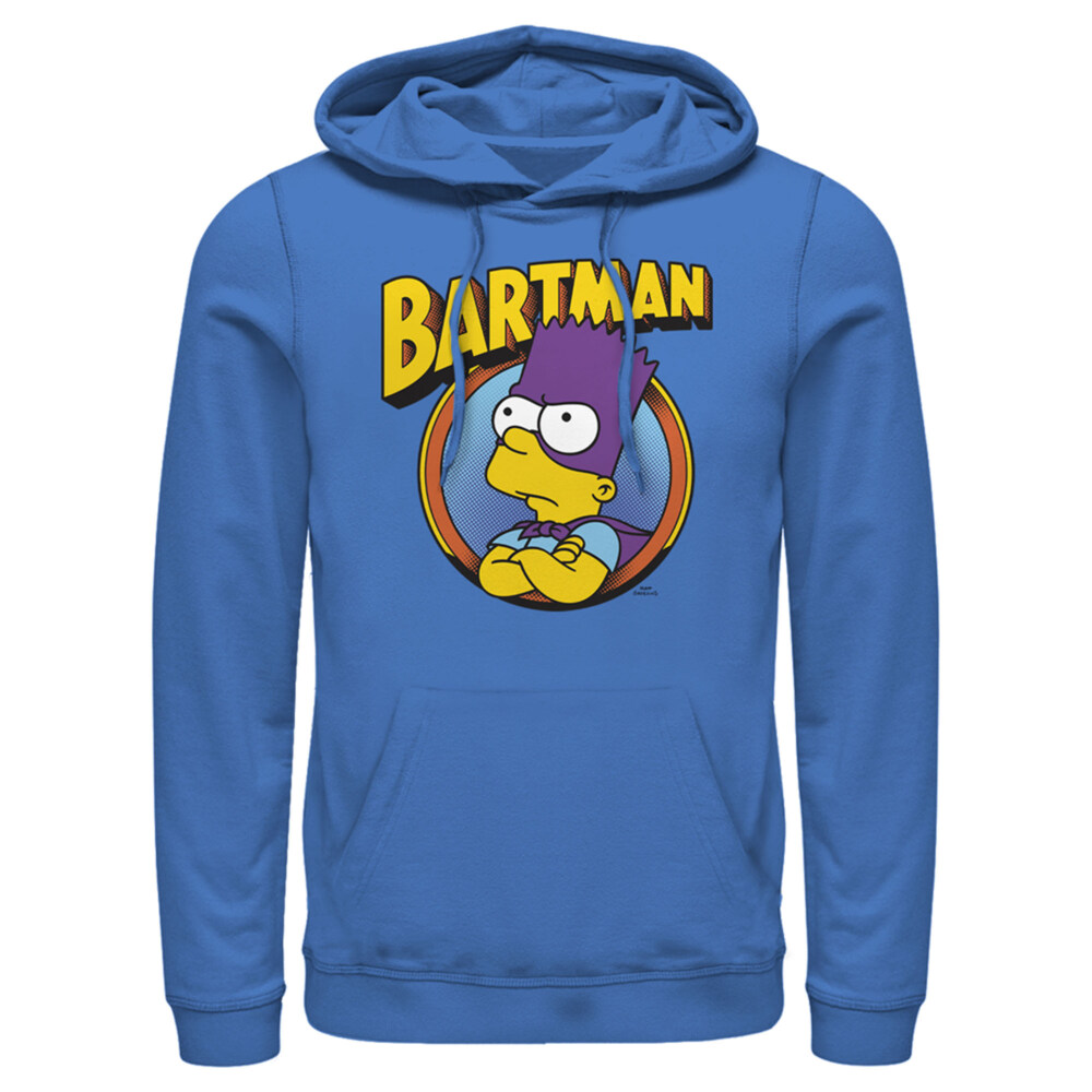 Men's The Simpsons Bartman  Adult Pull Over Hoodie