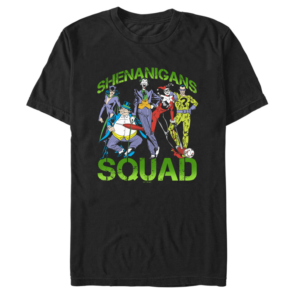 Men's Batman St. Patrick's Day Shenanigans Squad  Adult T-Shirt