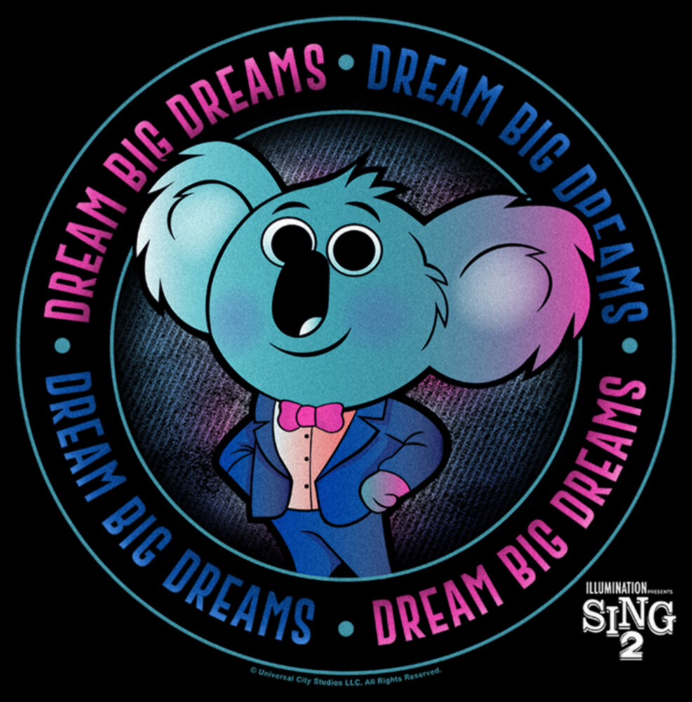 Men's Sing 2 Buster Moon Dream Big Dreams  Adult T-Shirt