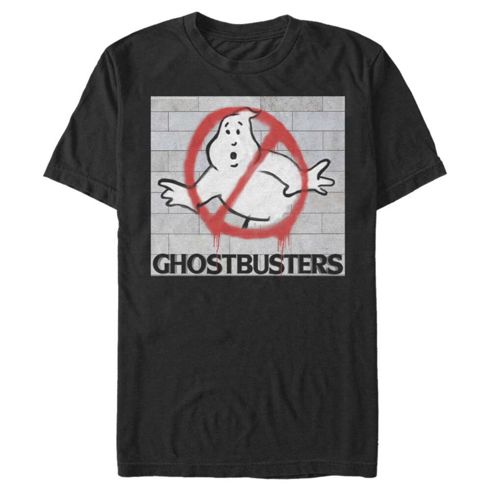 Men's Ghostbusters Brick Spray Logo  Adult T-Shirt