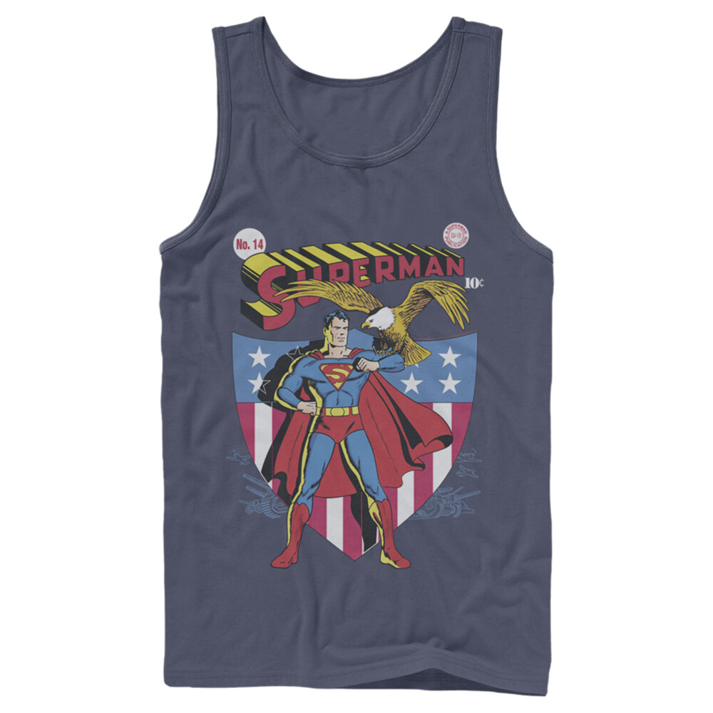 Men's Superman American Hero  Adult Tank Top