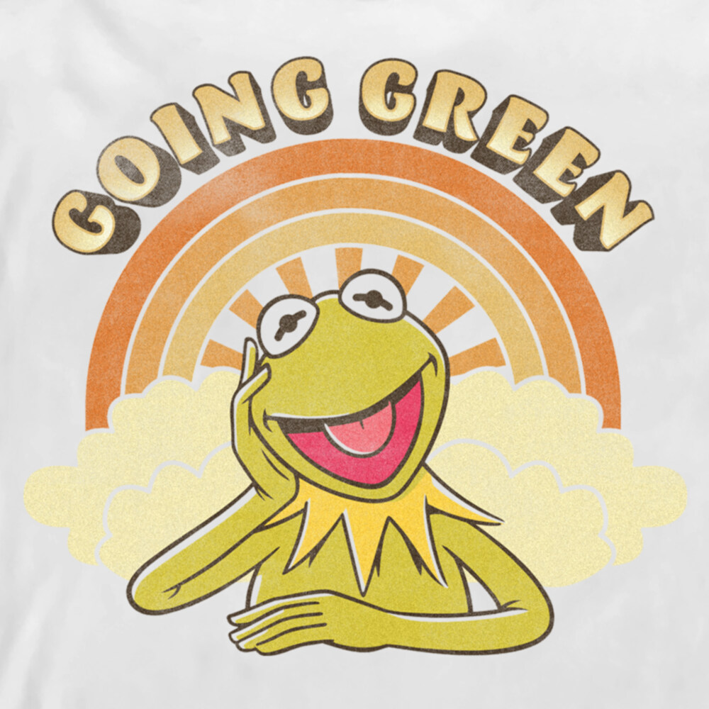 Men's The Muppets Kermit Retro Green  Adult Long Sleeve Shirt