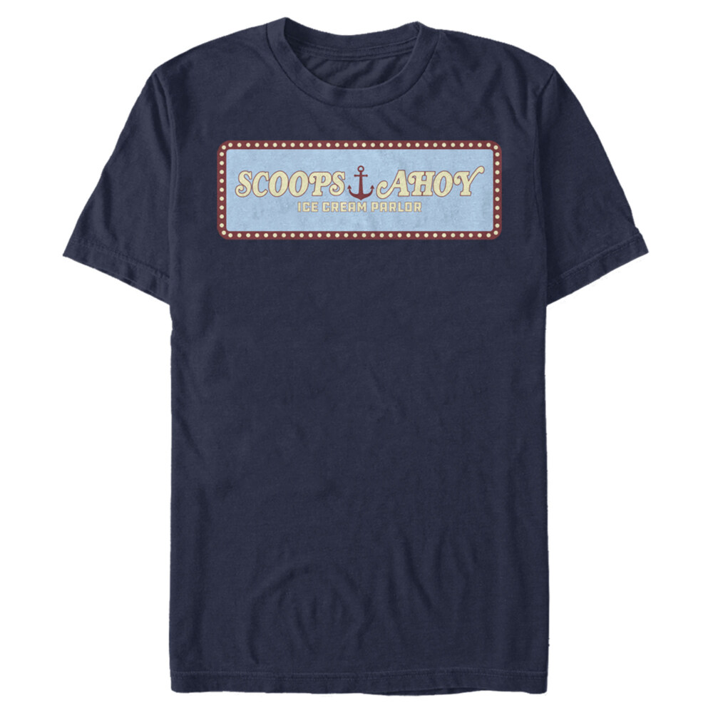 Men's Stranger Things Scoops Ahoy Logo  Adult T-Shirt