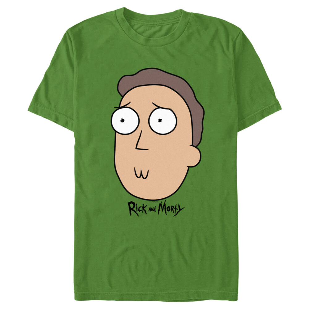 Men's Rick And Morty Jerry Big Head  Adult T-Shirt