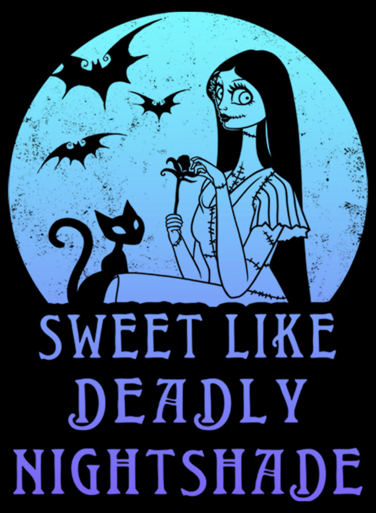Men's The Nightmare Before Christmas Sally Sweet Like Deadly Nightshade  Adult T-Shirt