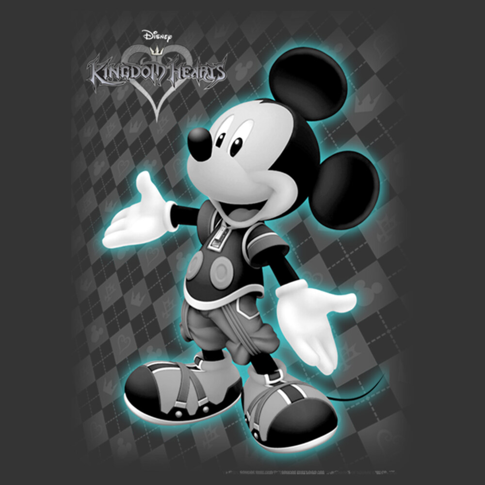 Men's Kingdom Hearts 1 King Mickey  Adult Pull Over Hoodie