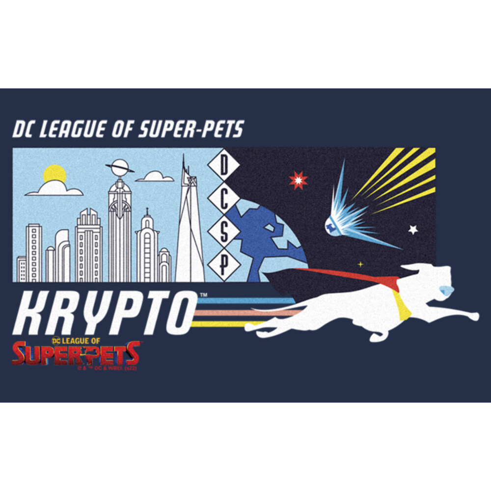Men's DC League of Super-Pets Krypto Meteor  Adult T-Shirt