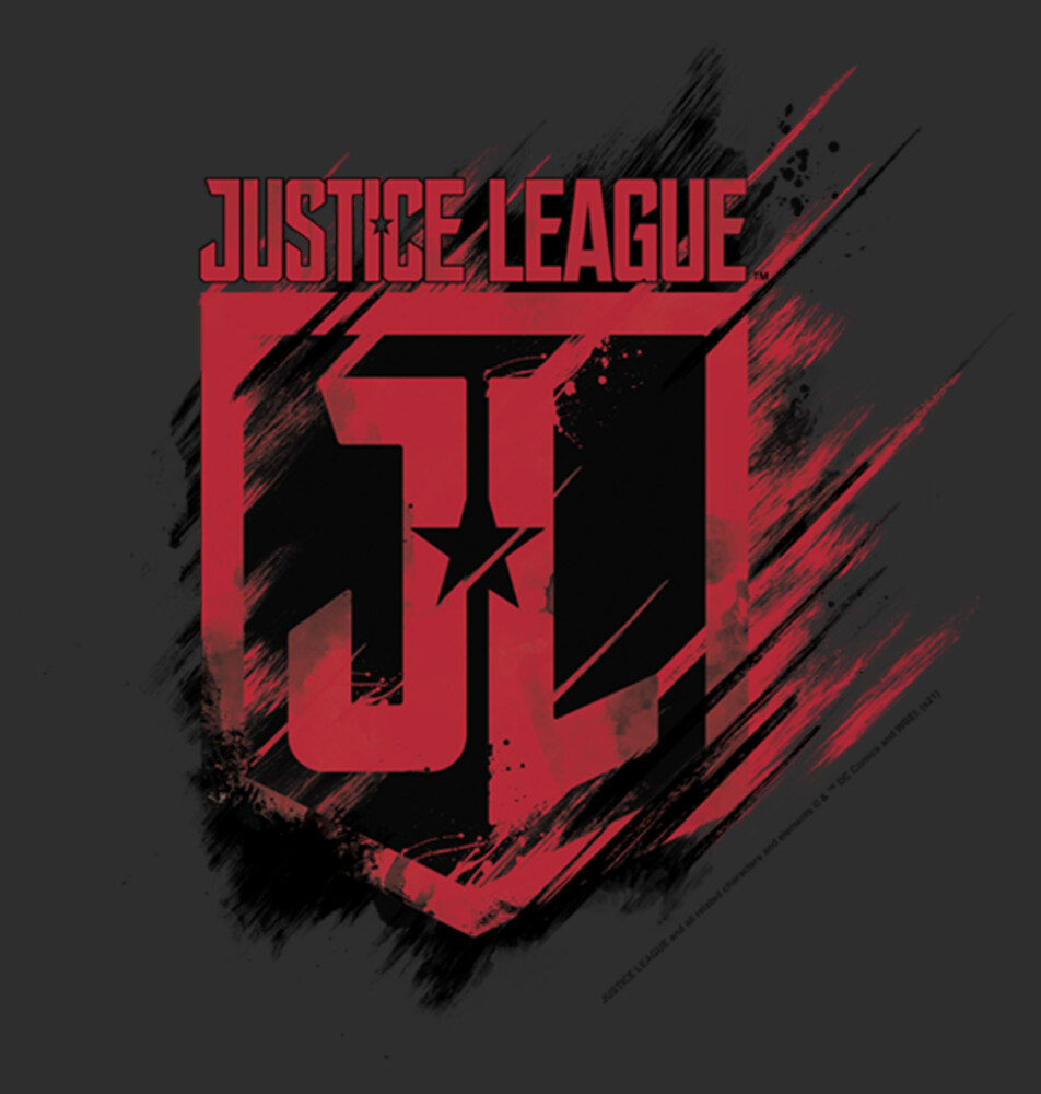 Men's Zack Snyder Justice League Paint Smear Logo  Adult T-Shirt
