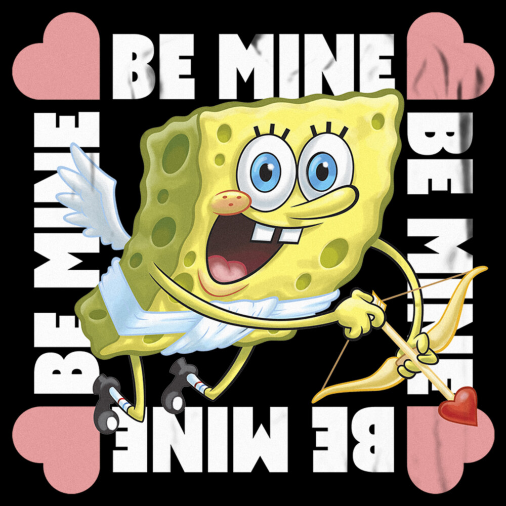 Men's SpongeBob SquarePants Cupid Be Mine  Adult T-Shirt