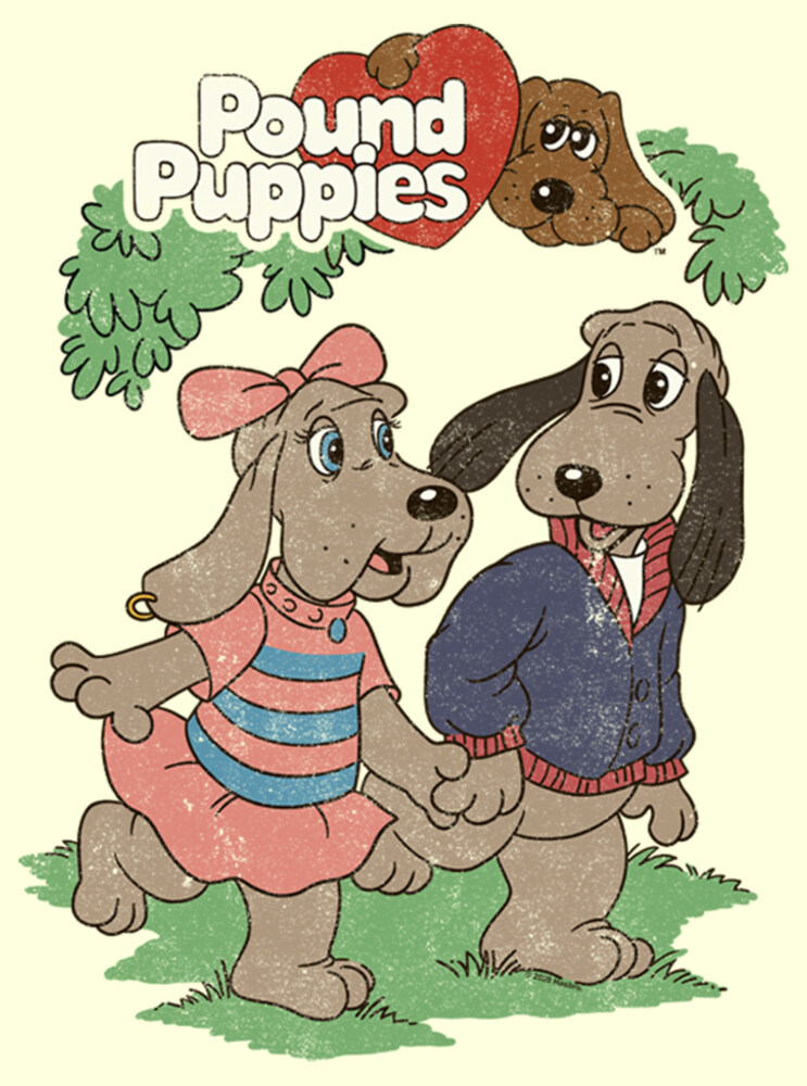 Men's Pound Puppies Couple Stroll  Adult T-Shirt
