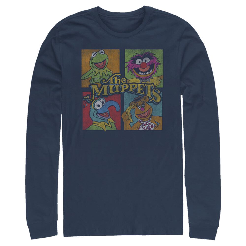 Men's The Muppets Character Panels  Adult Long Sleeve Shirt