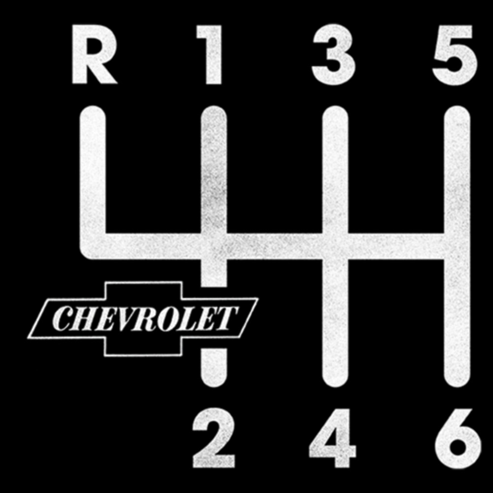 Men's General Motors Chevrolet Gearshift Pattern  Adult T-Shirt