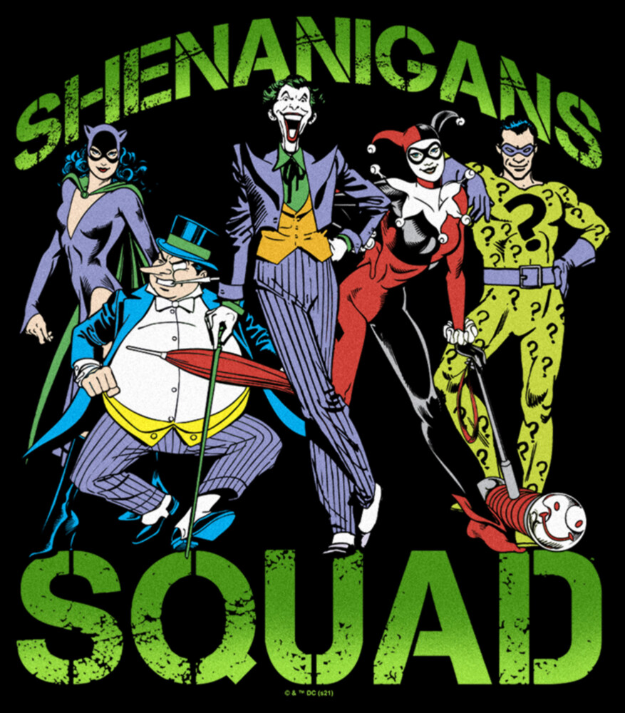 Men's Batman St. Patrick's Day Shenanigans Squad  Adult T-Shirt