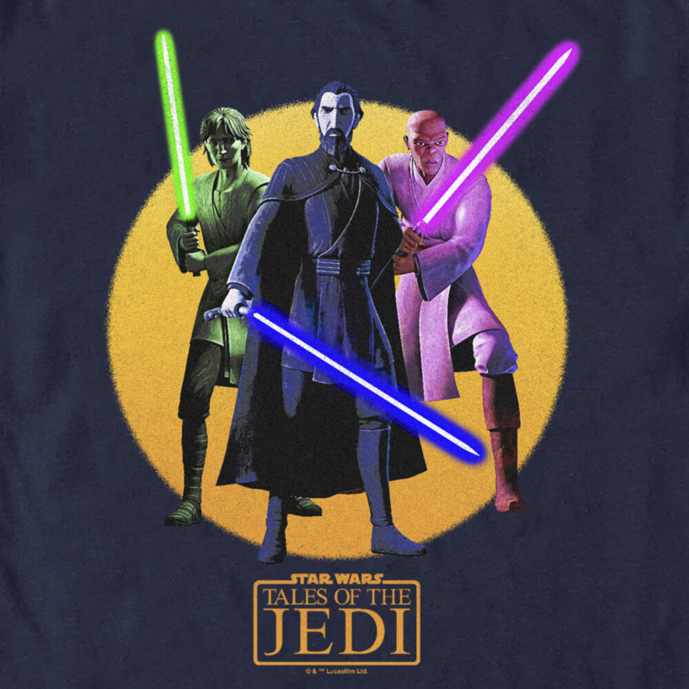 Men's Star Wars: Tales of the Jedi Lightsaber Jedis  Adult T-Shirt