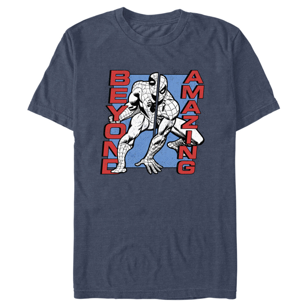 Men's Spider-Man: Beyond Amazing Split Panel  Adult T-Shirt