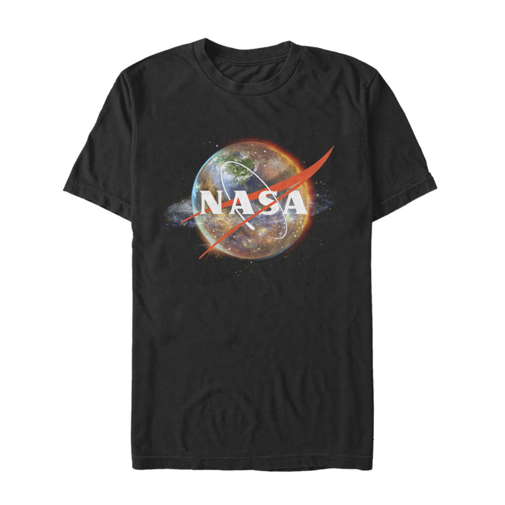 Men's NASA Planetary Swirl Logo  Adult T-Shirt
