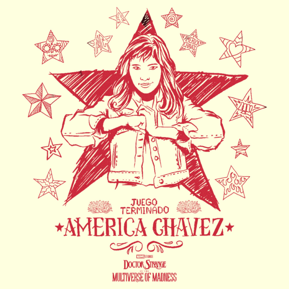 Men's Marvel Doctor Strange in the Multiverse of Madness America Sketch  Adult T-Shirt