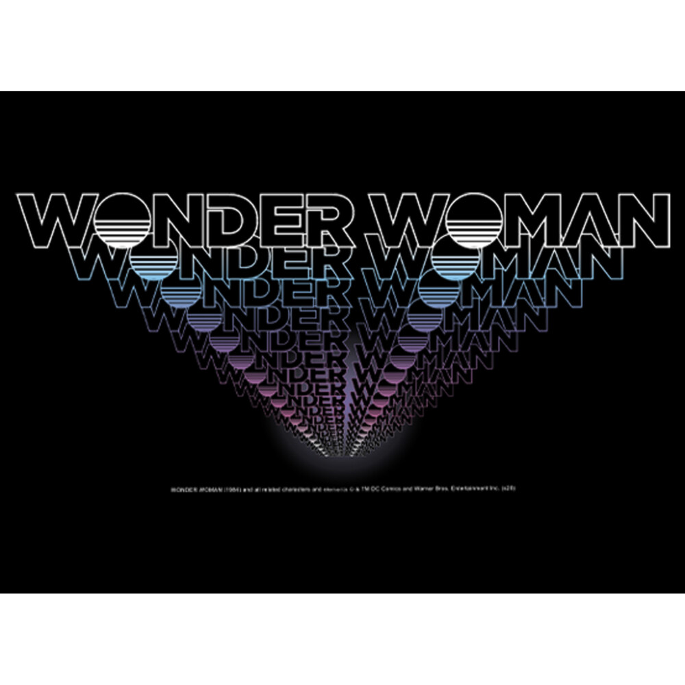 Men's Wonder Woman 1984 Logo Retro Effect  Adult T-Shirt