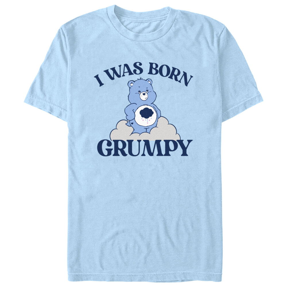 Men's Care Bears I Was Born Grumpy  Adult T-Shirt