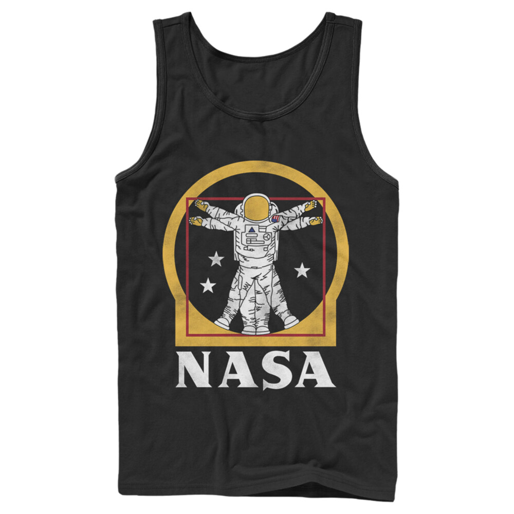 Men's NASA Da Vinci Astronaut Logo  Adult Tank Top
