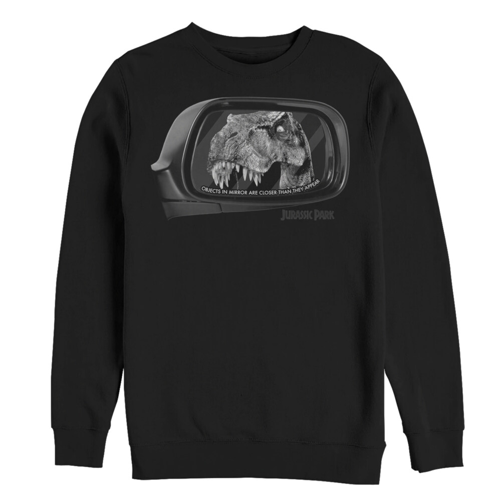 Men's Jurassic Park T. Rex in Rearview Mirror  Adult Sweatshirt
