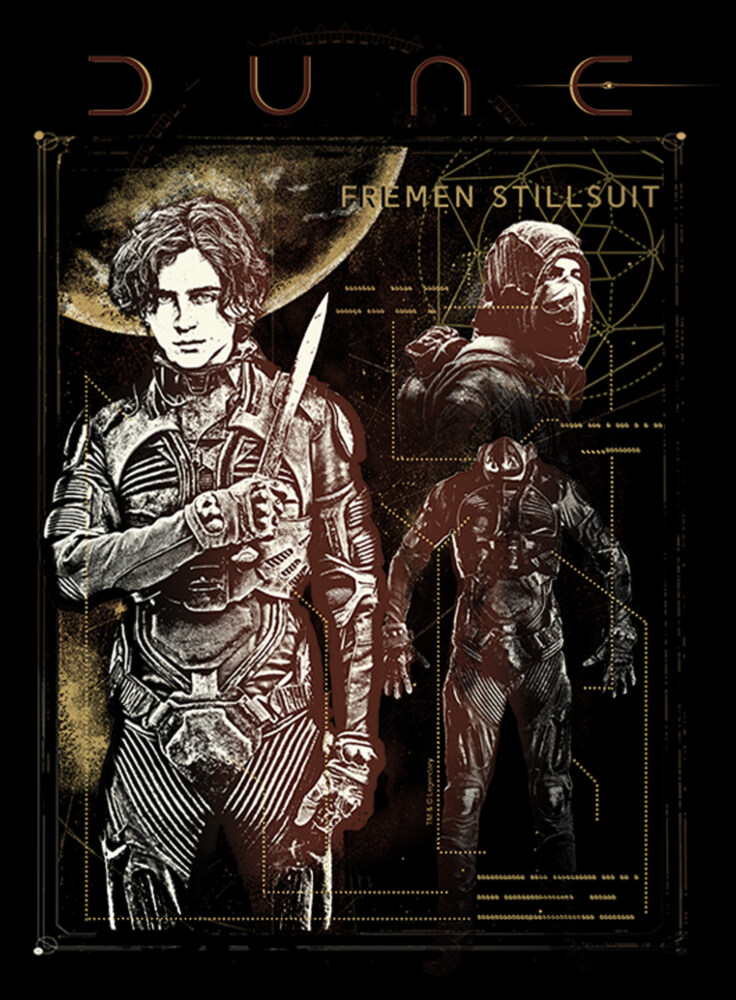 Men's Dune Fremen Stillsuit Blueprint  Adult T-Shirt