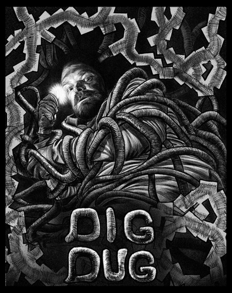 Men's Stranger Things Jim Hopper Tangled  Adult T-Shirt